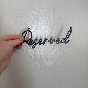 Reserved sign